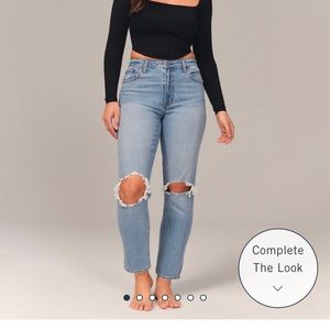 Abercrombie Curve Love High Rise Mom Jean